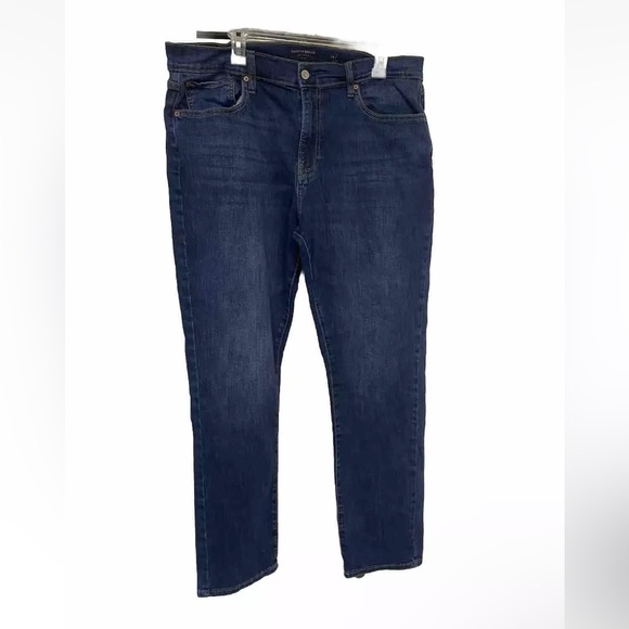 Lucky Brand 410 Athletic Fit Straight Jeans Mens Sz 38 x 32 Blue - Picture 2 of 14